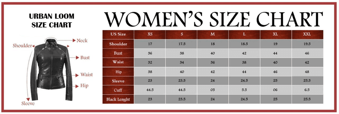 Women's Jacket Size Chart